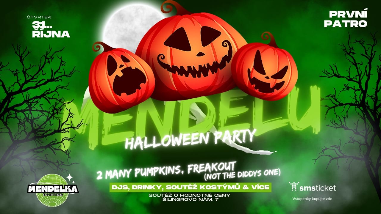 🎃 Mendelu Halloween Party x 31.10 x První Patro