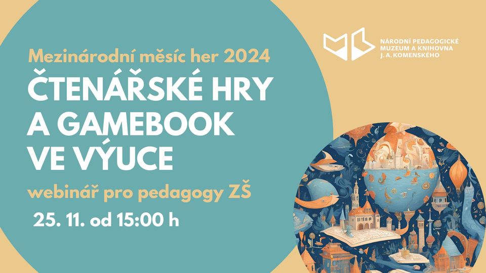 Čtenářské hry a gamebook ve výuce – webinář pro učitele