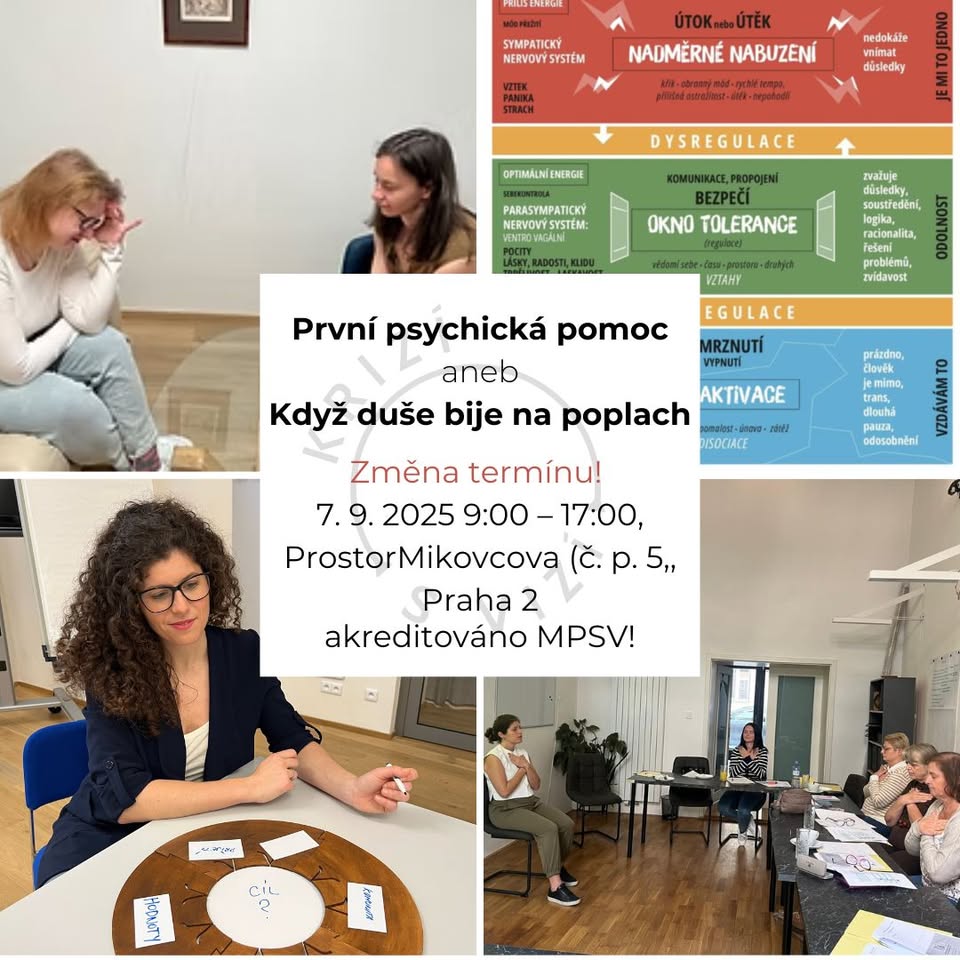 kurz První psychická pomoci aneb Když duše bije na poplach.