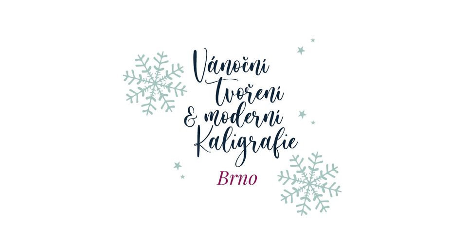 Vánoční kurz moderní kaligrafie pro mírně pokročilé – 23.11. Brno