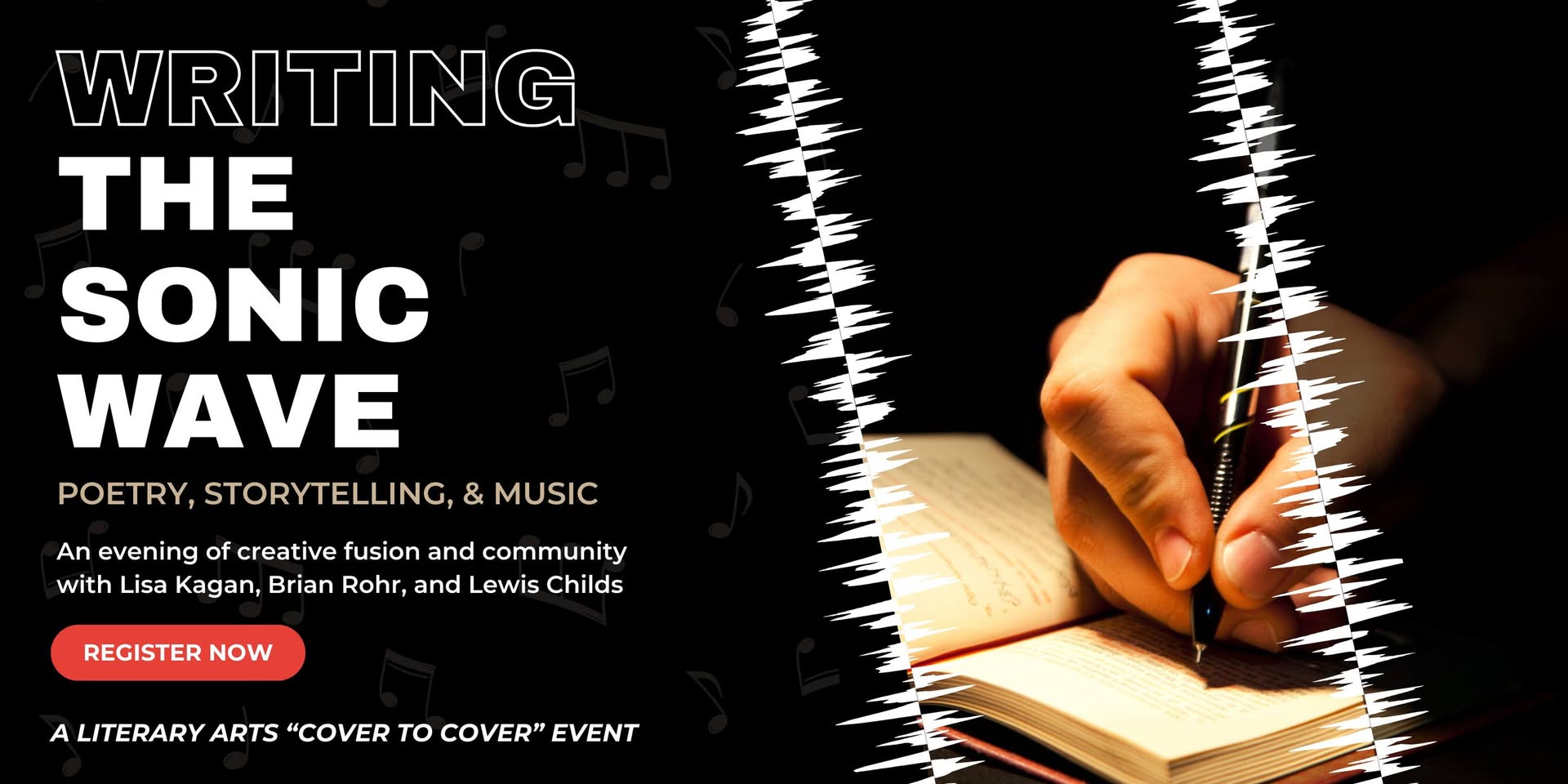 WRITING THE SONIC WAVE: Poetry, Storytelling, & Music ~ An evening of creative fusion and community