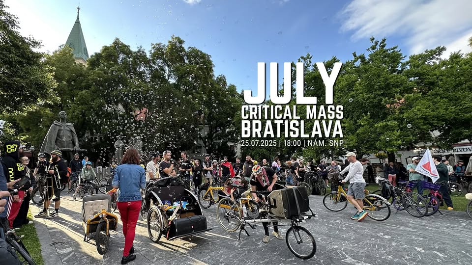 Cyklojazda Critical Mass Júlová ☀️