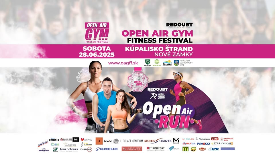 OPEN AIR GYM FITNESS FESTIVAL 2025: DEŇ PLNÝ POHYBU, ZÁBAVY A INŠPIRÁCIE! 🏋️‍♂️🌟