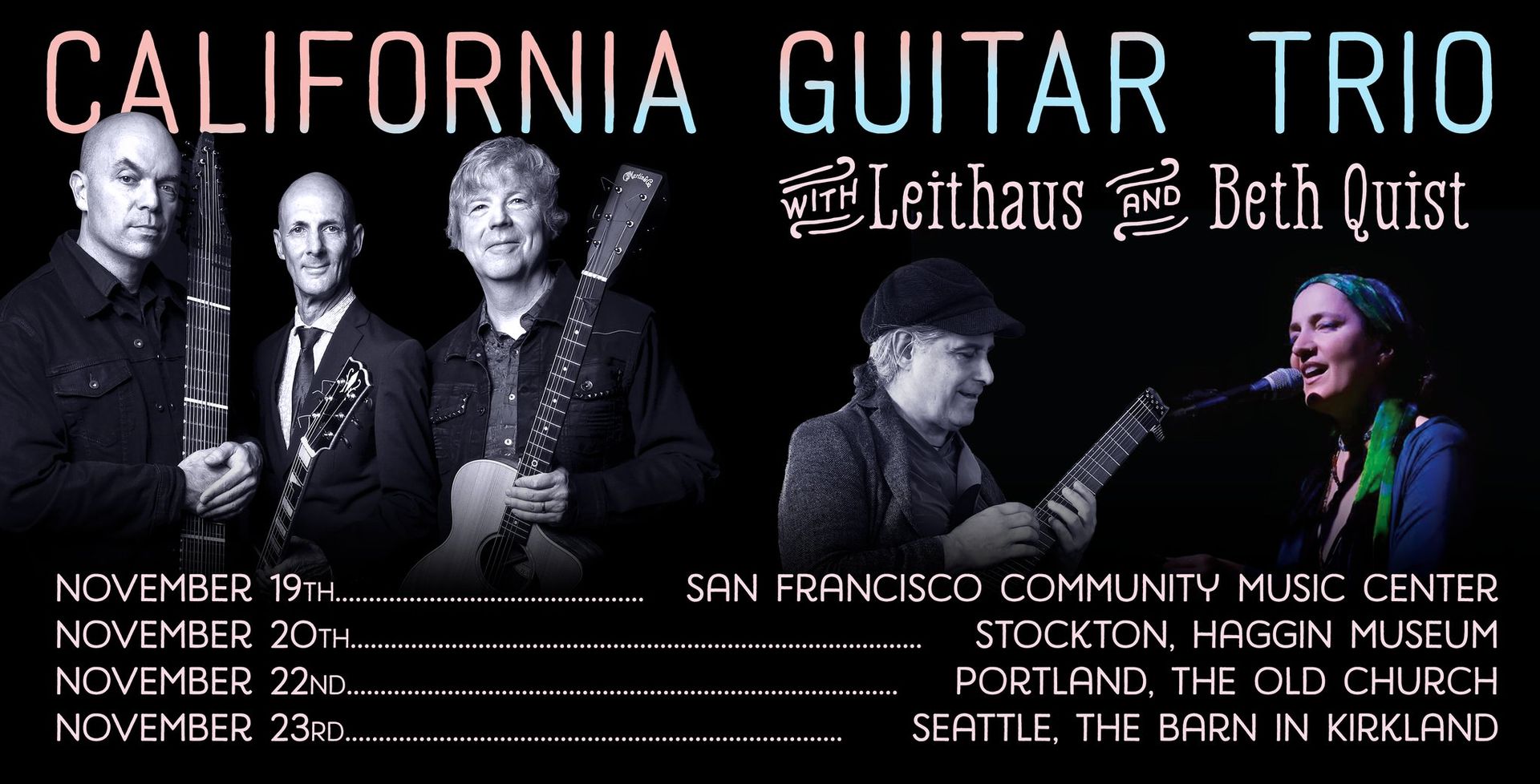 California Guitar Trio with Leithaus and Beth Quist at The Old Church Portland