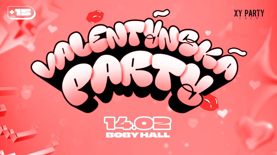 VALENTÝNSKÁ PÁRTY | BOBYHALL | 14.2.2025