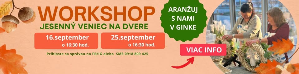 Workshop aranžuj s nami v Ginke