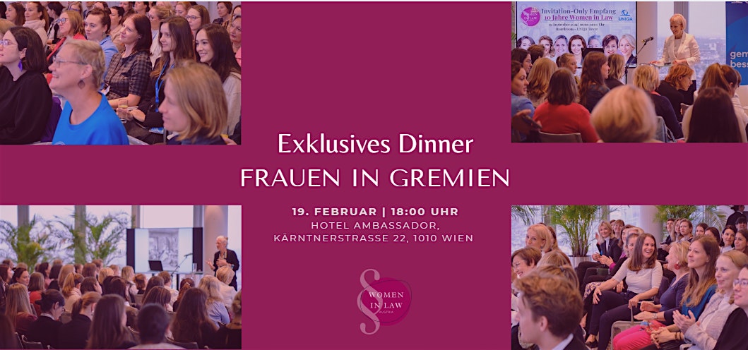 Exklusives Dinner: Frauen in Gremien
