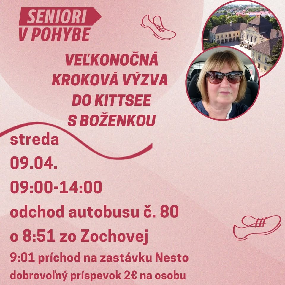 Veľkonočná kroková výzva do Kittsee s Boženkou /09.04./