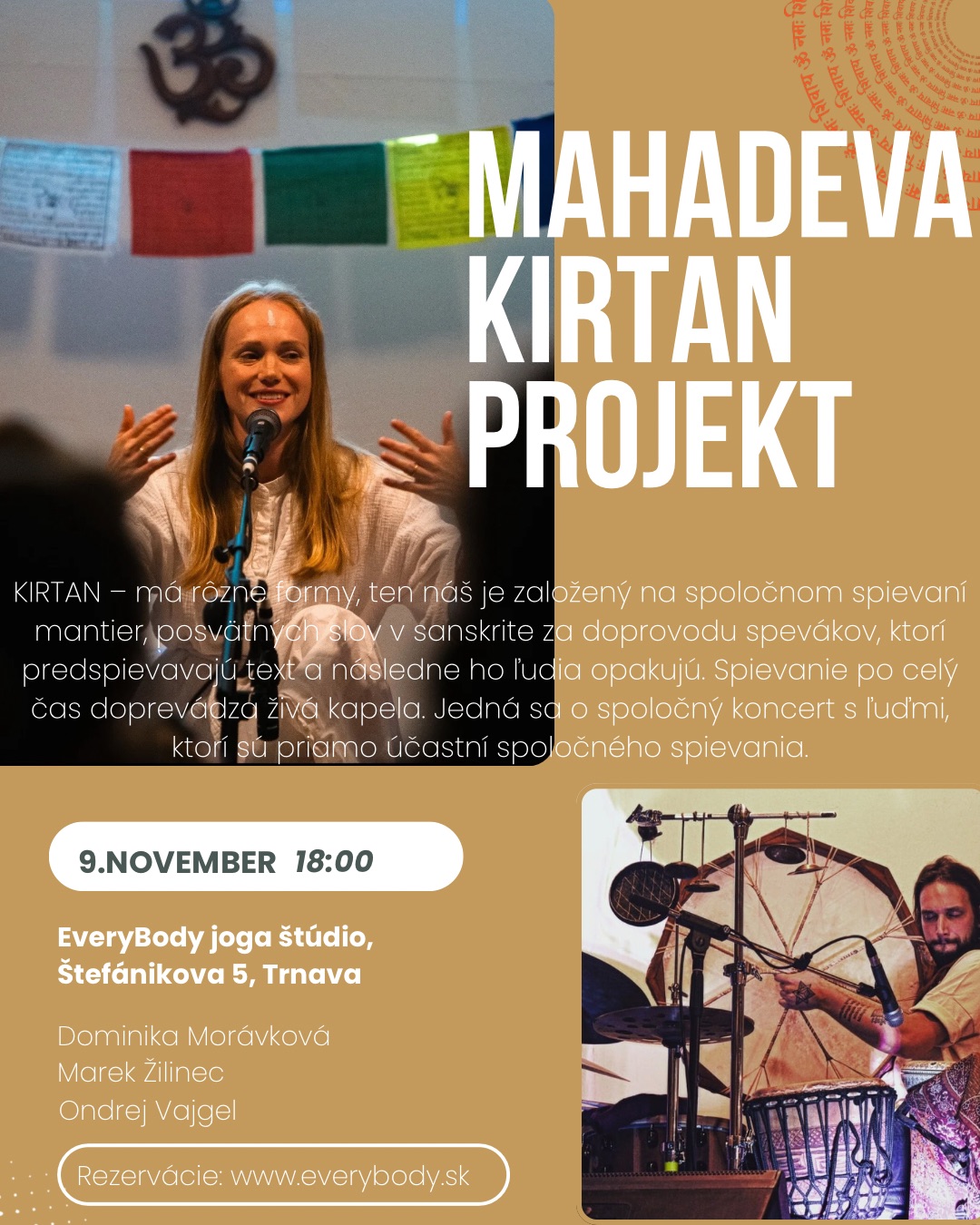Koncert/ MAHADEVA KIRTAN PROJEKT/ spievanie mantier