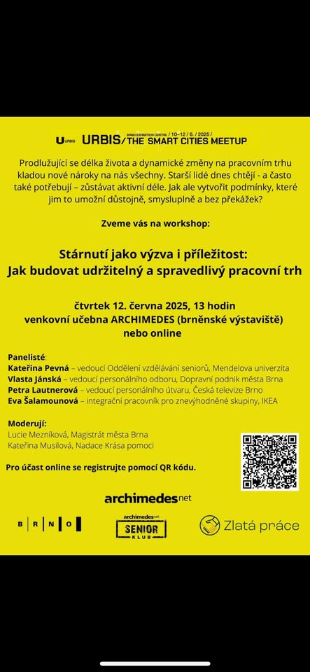 Workshop Stárnutí jako výzva i příležitost