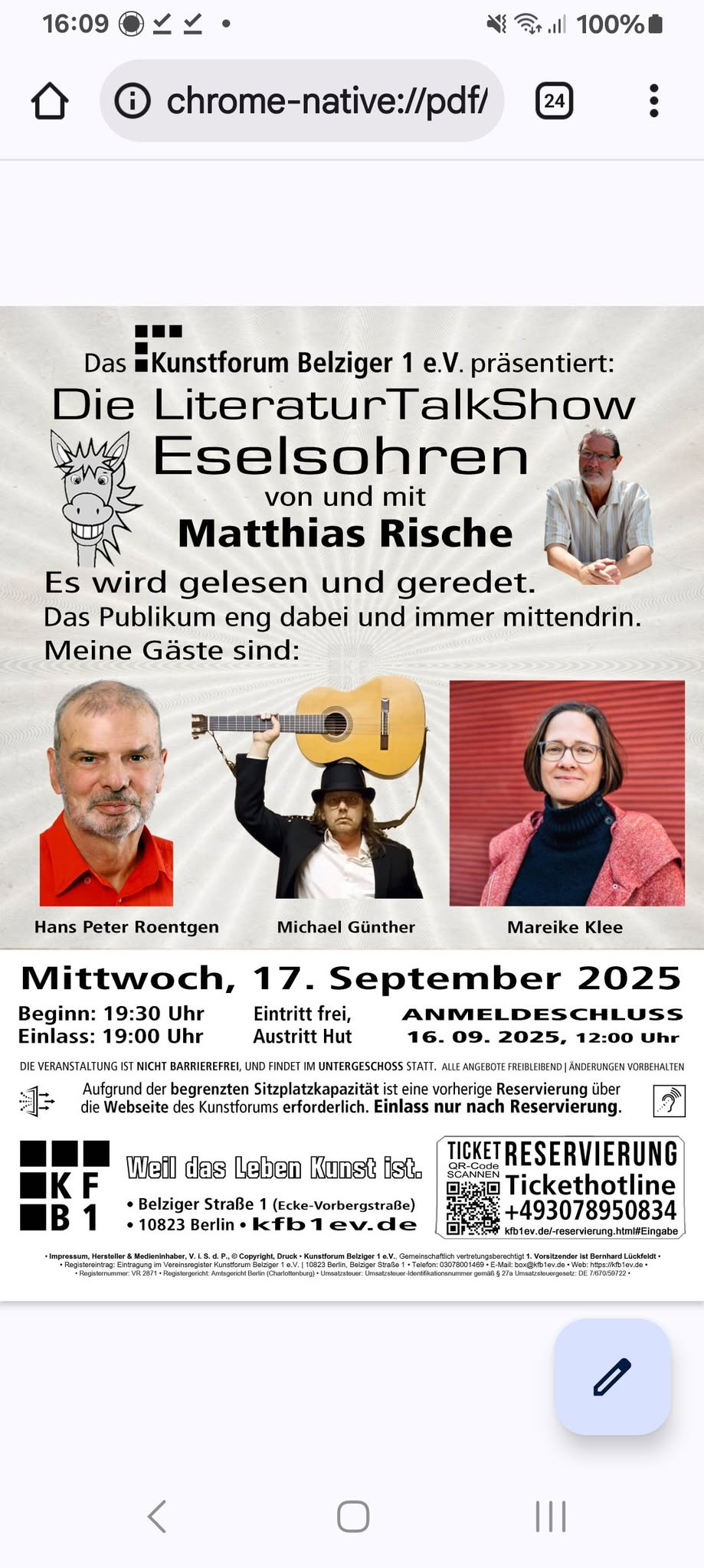 LiteraturTalkShow Eselsohren '25