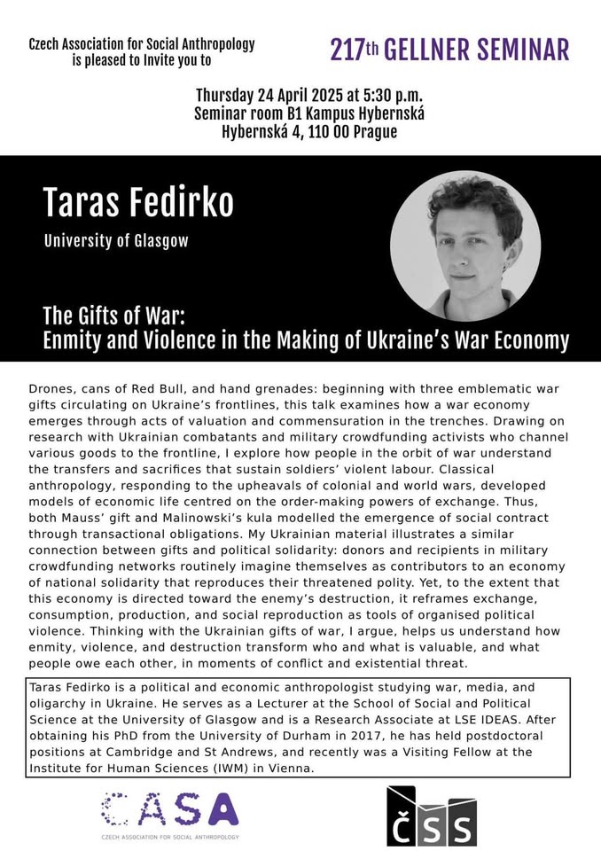 217. Gellnerovský seminář s Tarasem Fedirkem