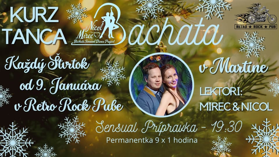 Kurz Bachata Sensual Prípravka v Martine