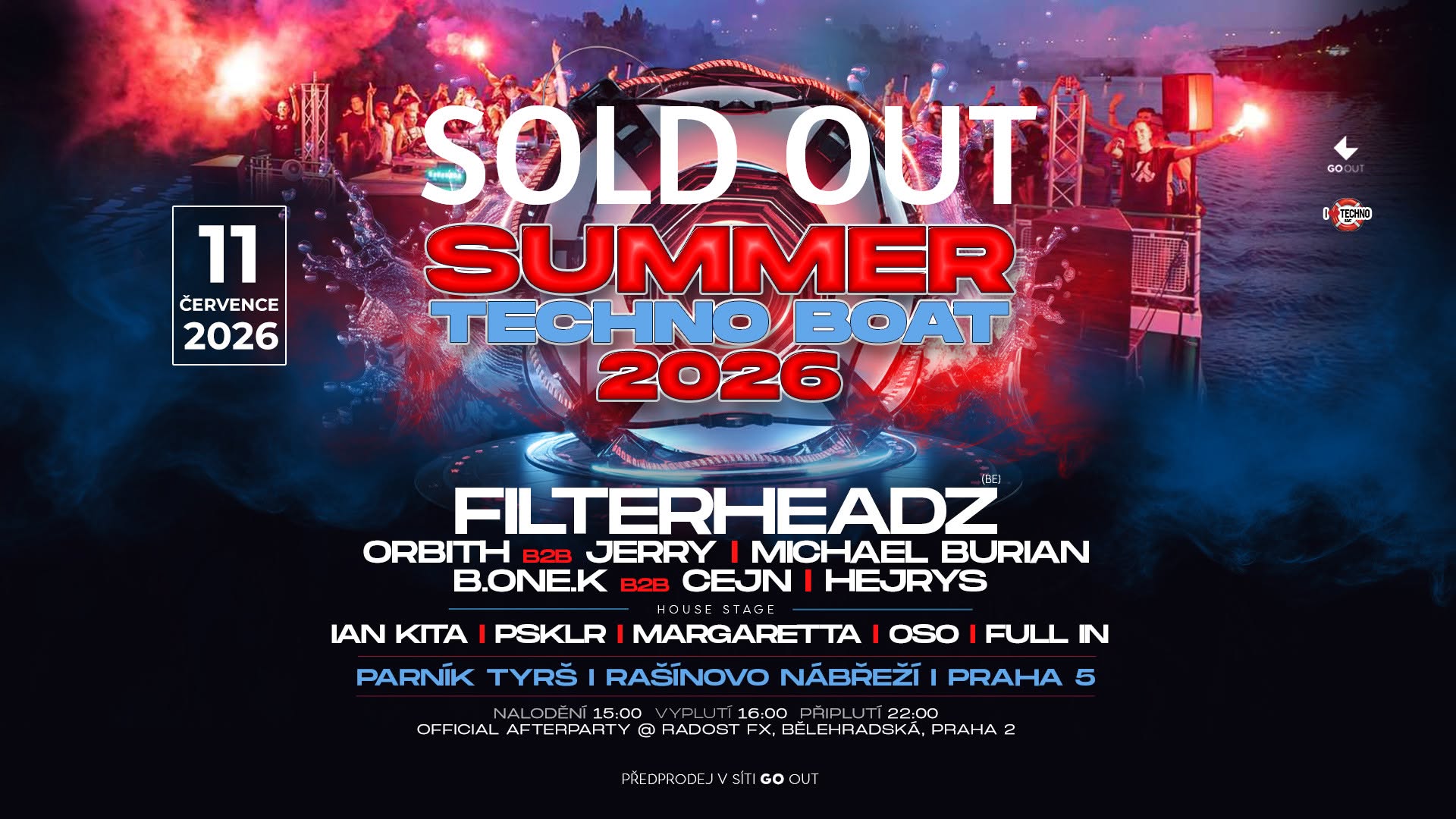 SOLD OUT_SUMMER TECHNO BOAT 2026