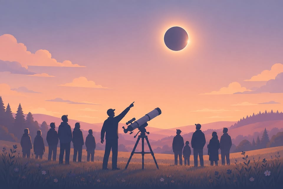 Pozorování zatmění slunce 12.8.2026 v Lesoparku Letňany