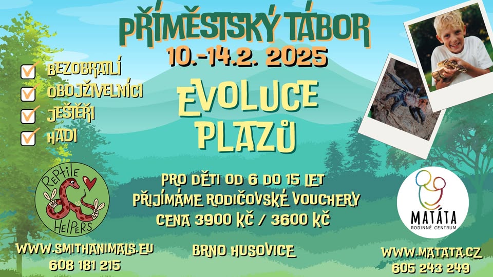 Příměstský tábor na jarní prázdniny - EVOLUCE PLAZŮ