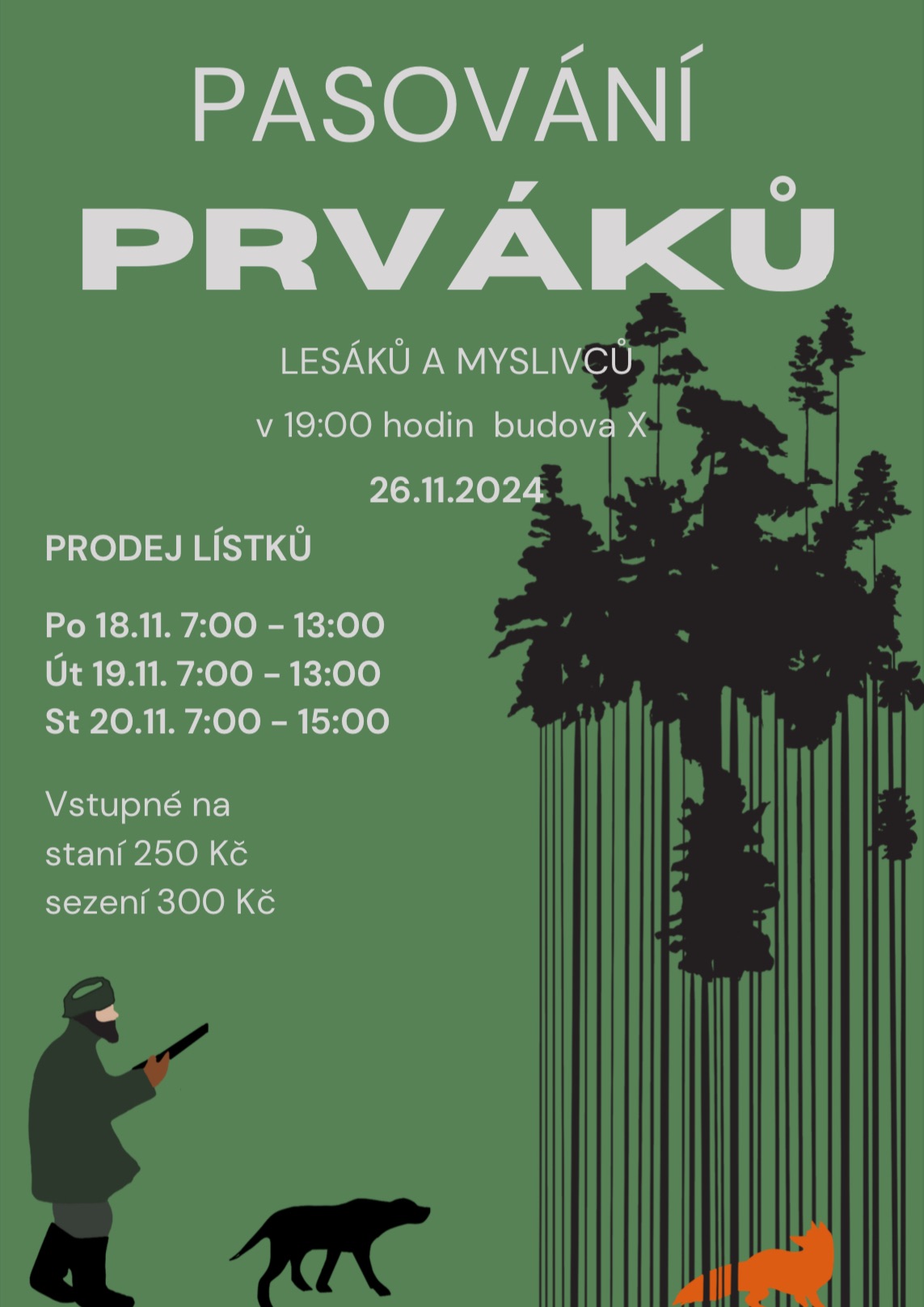 Pasování lesáků a myslivců