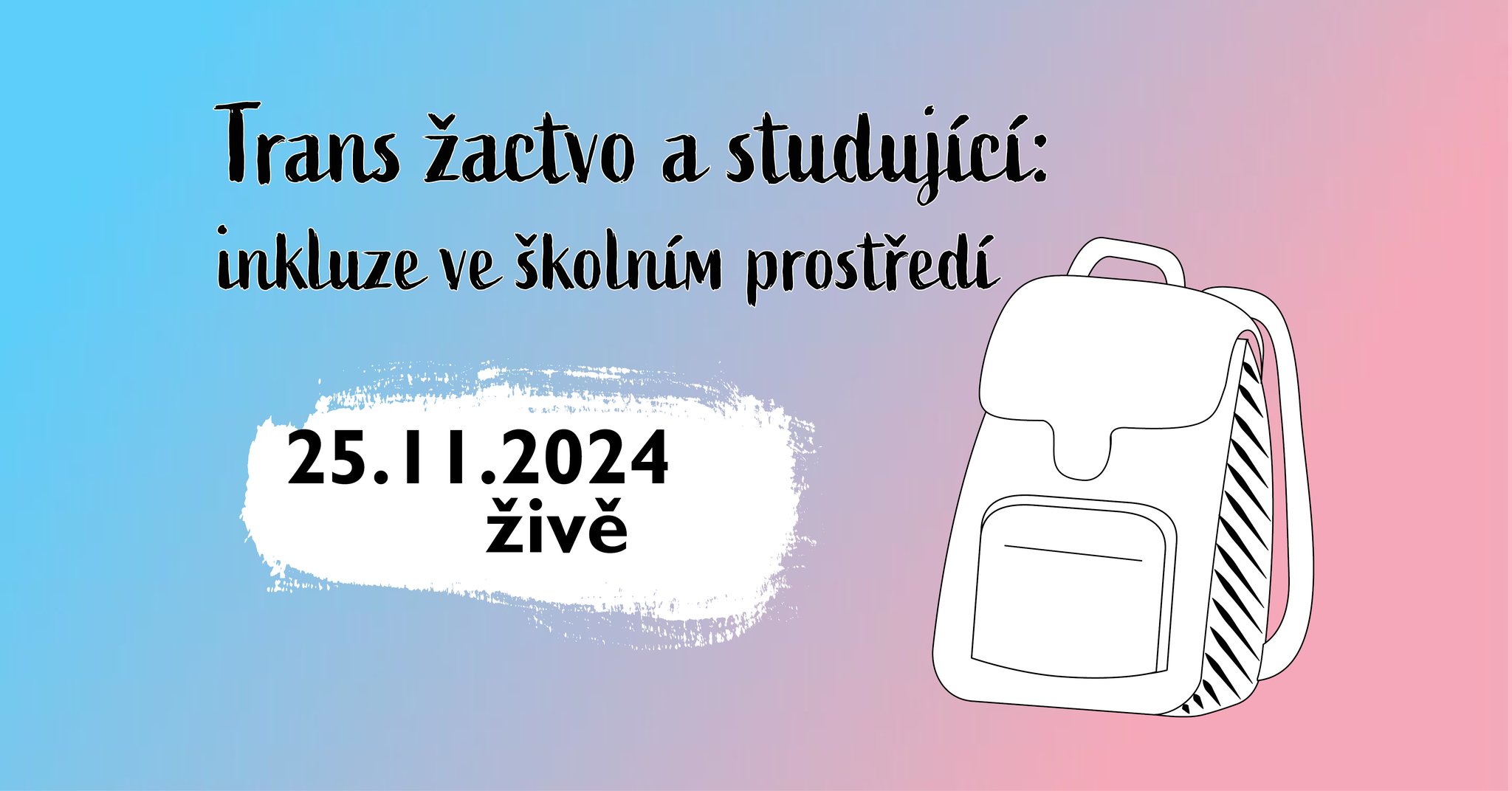 Kurz Transgender žactvo a studující: inkluze ve školním prostředí🌈
