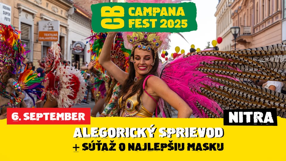 Alegorický sprievod CAMPANA Fest 2025 + SÚŤAŽ o najlepšiu masku