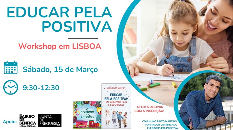 Educar pela Positiva em LISBOA | Workshop com OFERTA de livro