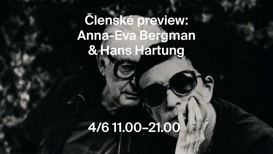 Členské preview výstavy Anna-Eva Bergman & Hans Hartung: A nic nás nerozdělí