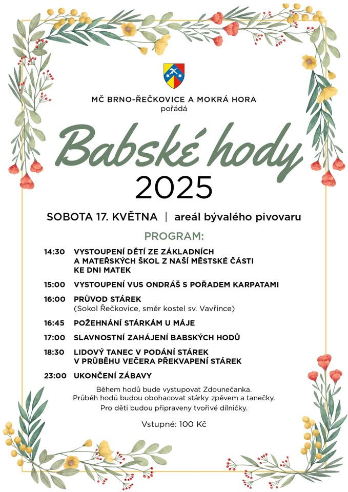 Babské hody 2025, Řečkovice a Mokrá Hora