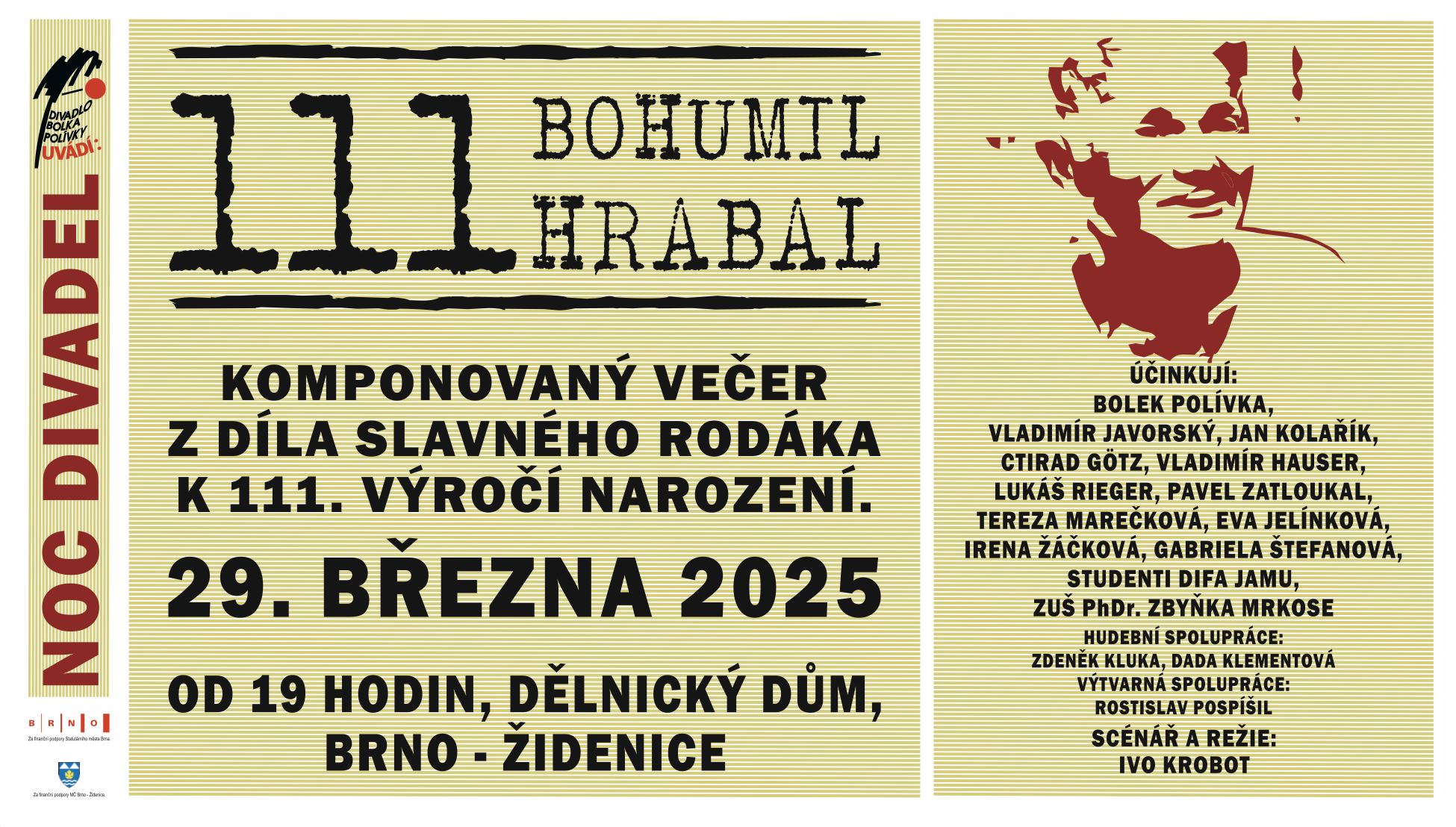 Hrabal 111 — Noc divadel