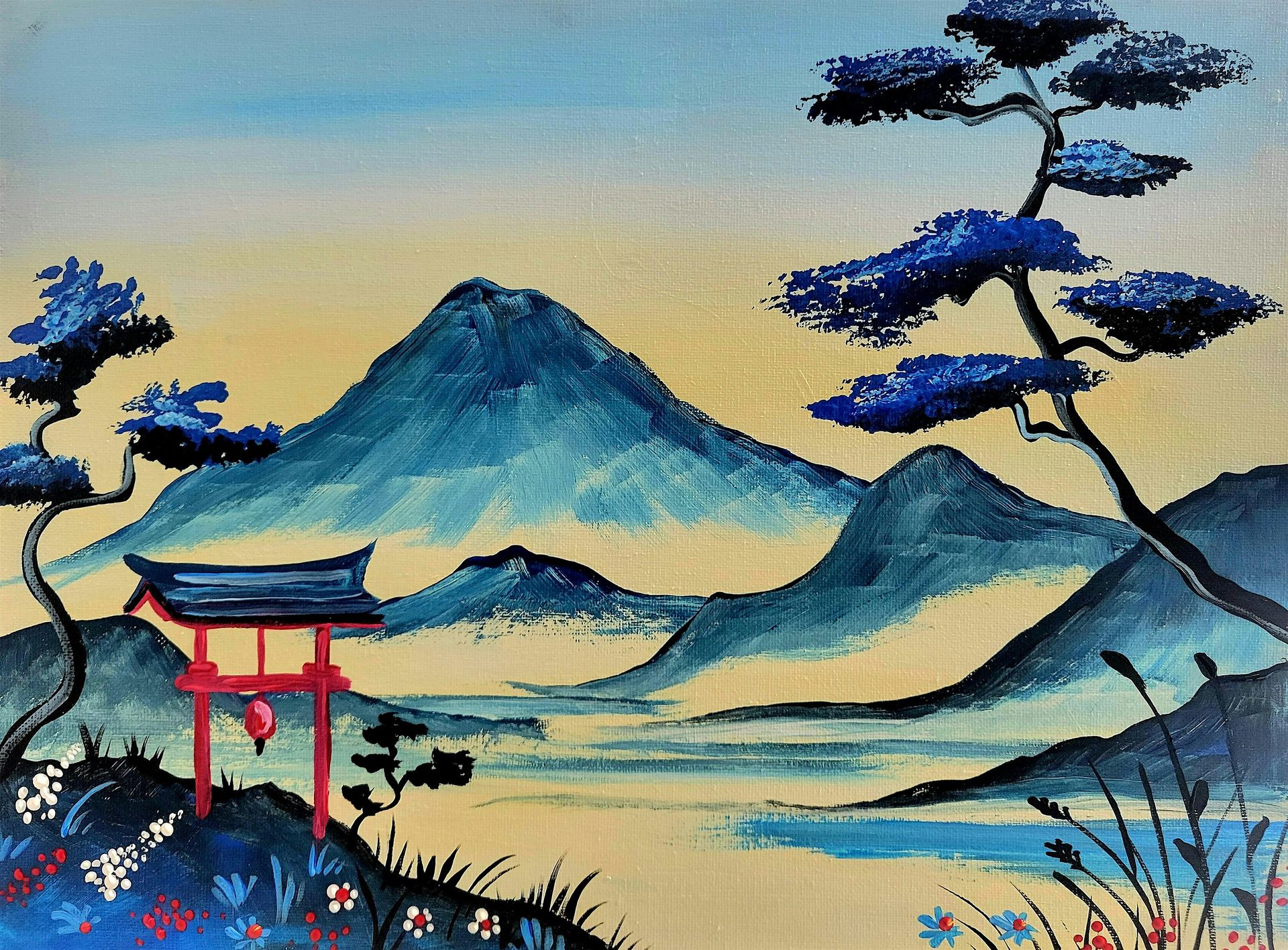 Misty Mountain Paint Party