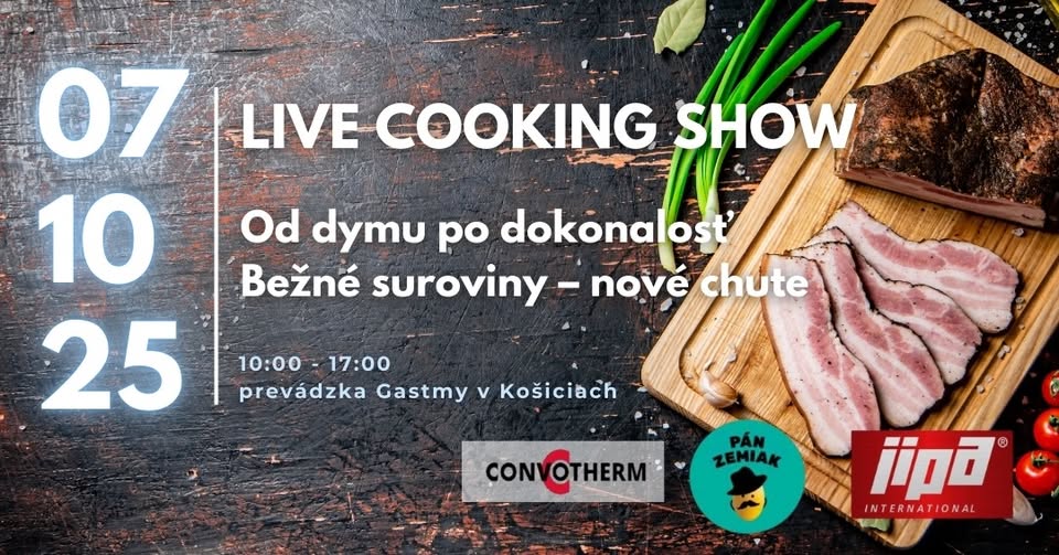 Od dymu po dokonalosť: Zamiluj si moderné gastro technológie - Live cooking show