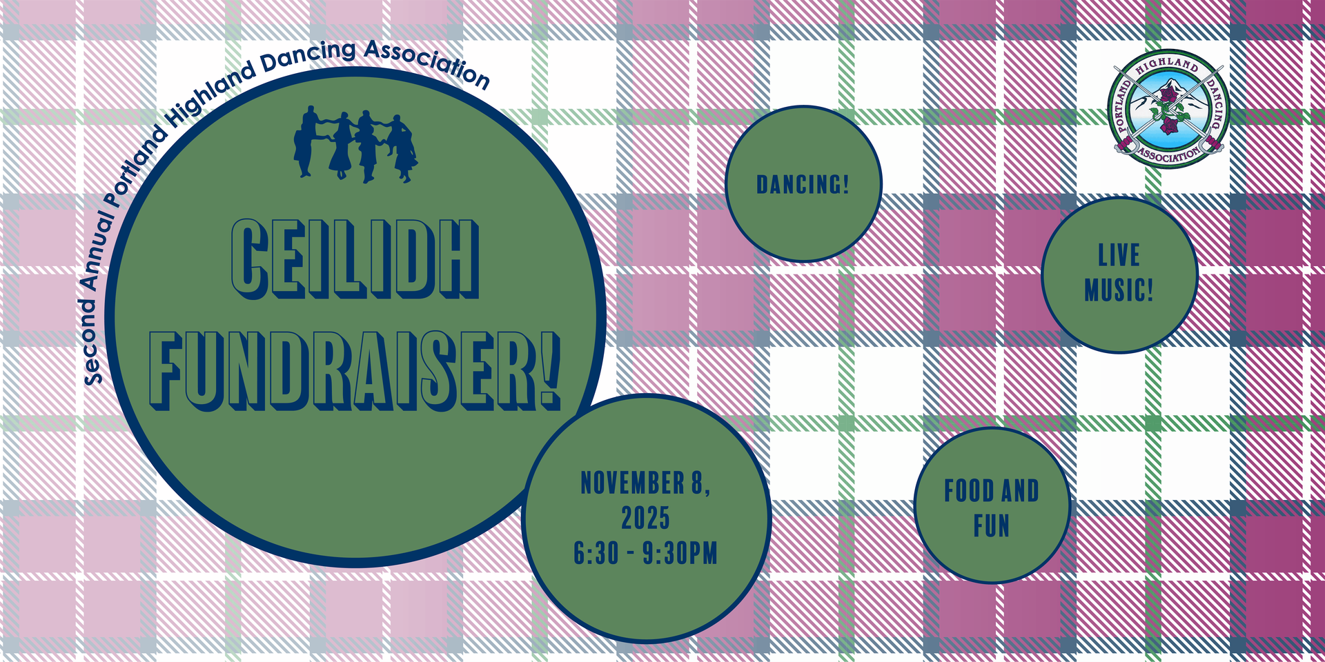 2025 Portland Highland Dancing Association Ceilidh Fundraiser