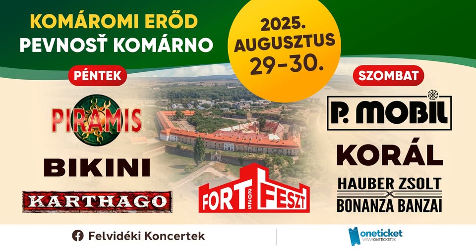 FortFeszt 2025 Komárom (SK) – Legendák Éjszakája