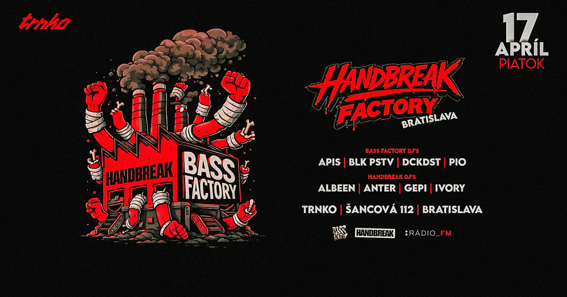 HANDBREAK FACTORY - Drum and Bass night - Bratislava