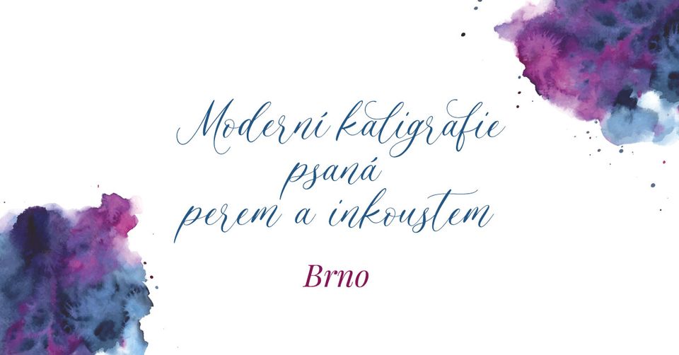Kurz moderní kaligrafie psané perem – 21. 10. Brno