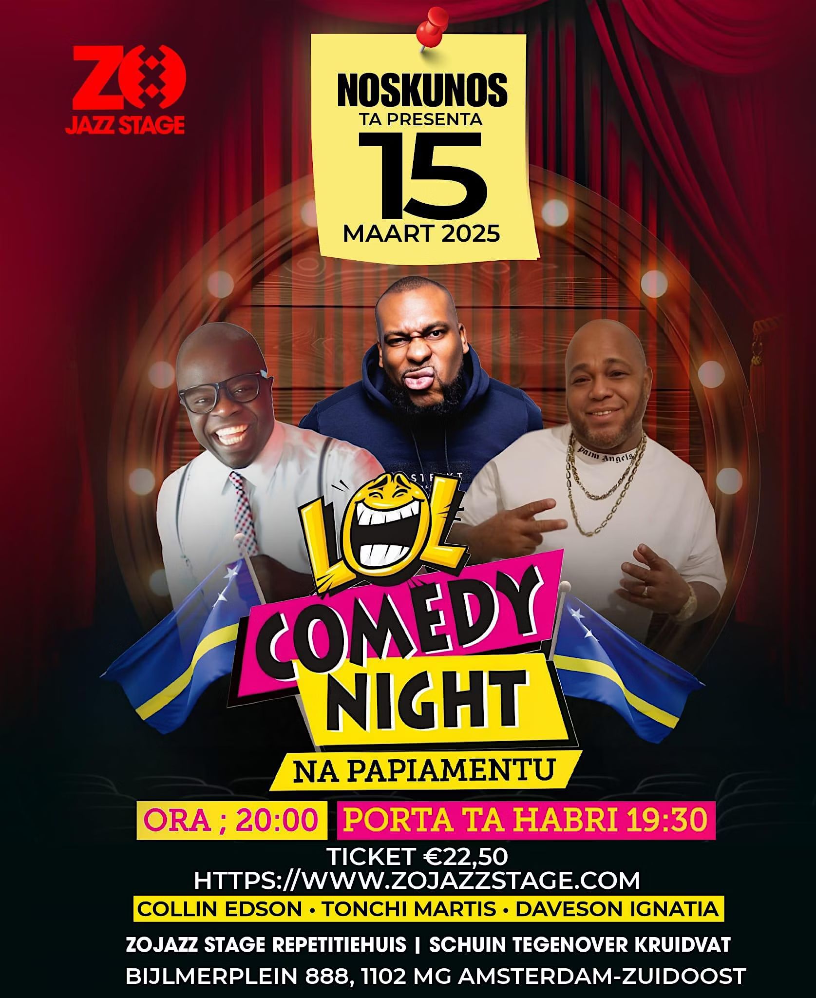 ZOJazz Stage presents NOS KU NOS  LOL Comedy night