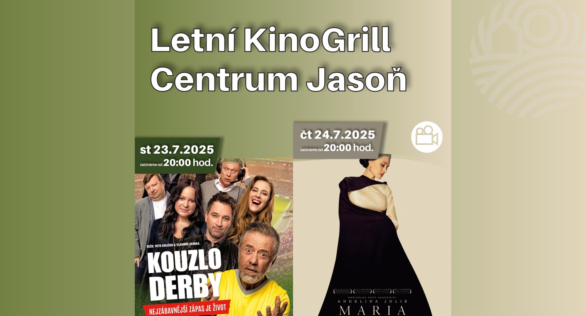 Kouzlo derby / Maria /  Letní KinoGrill