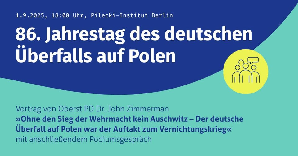 Vortrag und Podiumsdiskussion zum 86. Jahrestag des deutschen Überfalls auf Polen