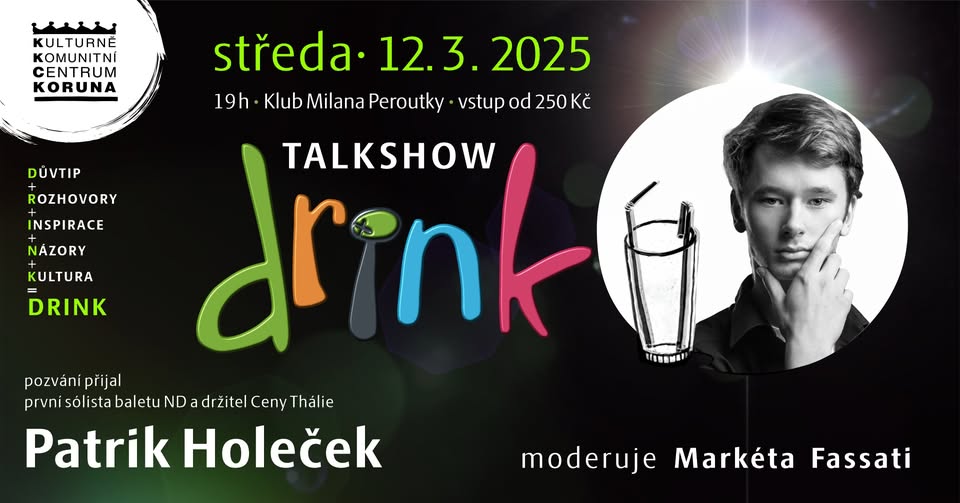 Talkshow DRINK s Patrikem Holečkem