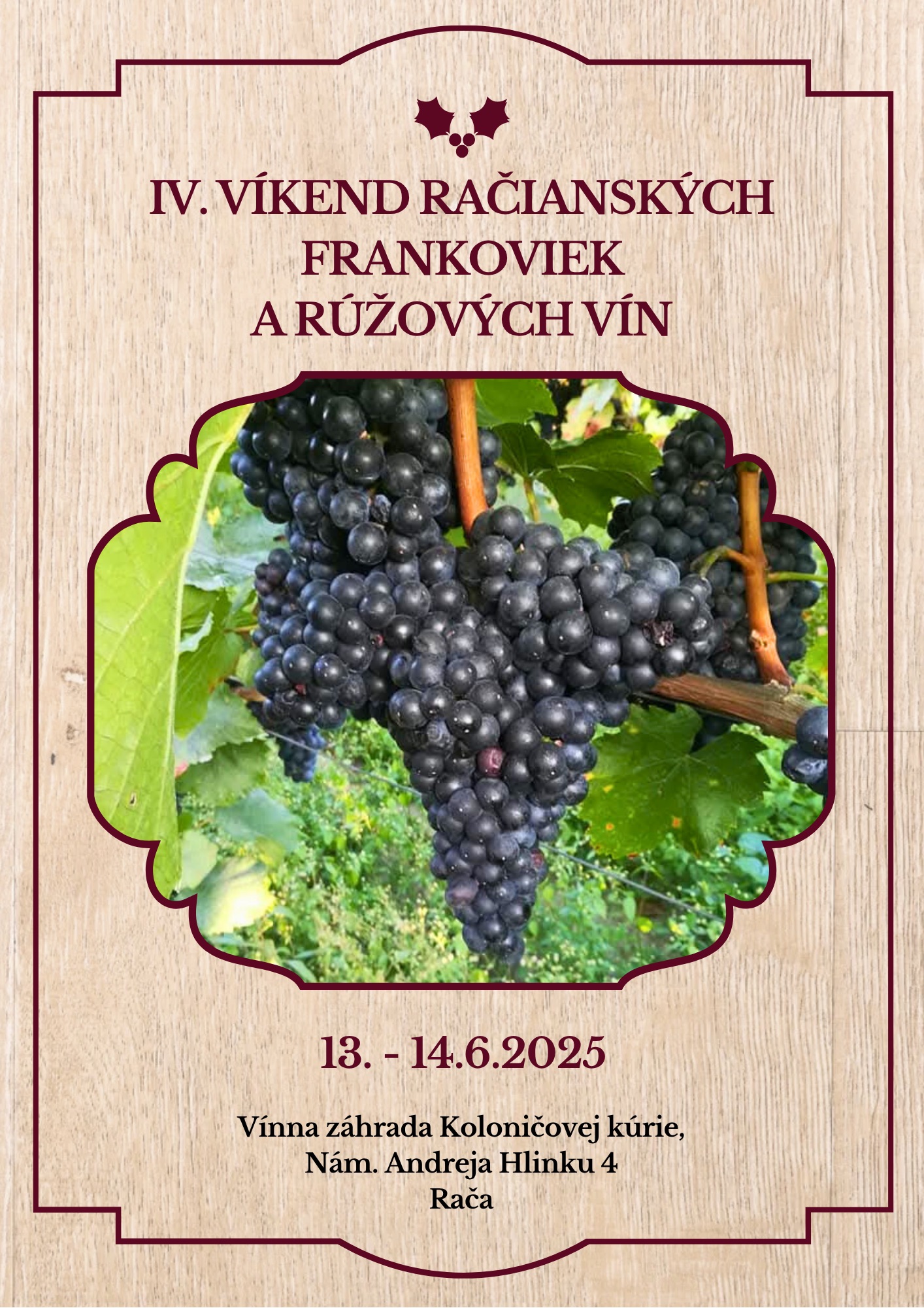 IV. Víkend račianských Frankoviek a ružových vín