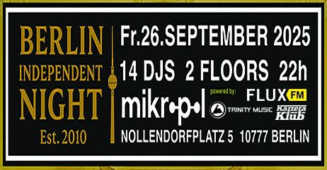 BERLIN INDEPENDENT NIGHT – Der ultimative Indie & Oasis Allnighter