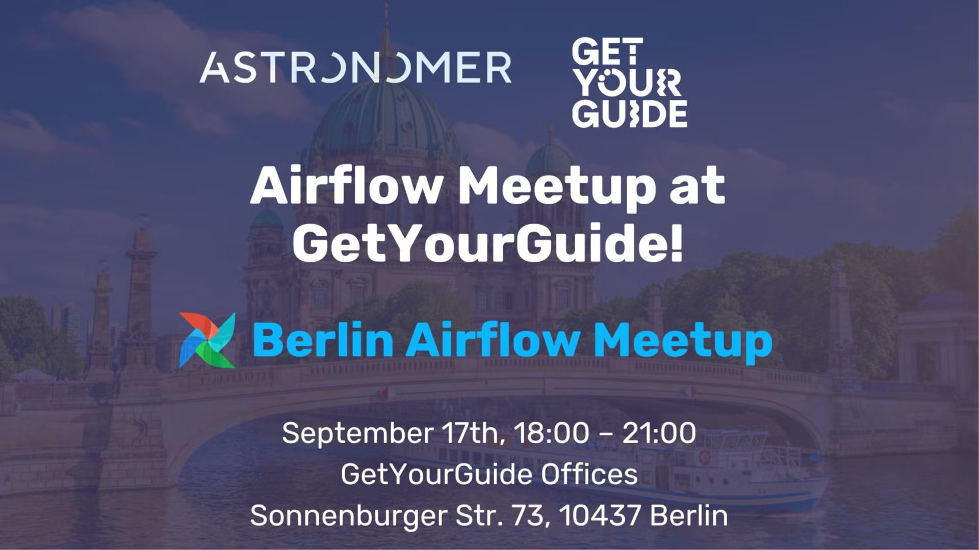 Berlin Apache Airflow Meetup at GetYourGuide!