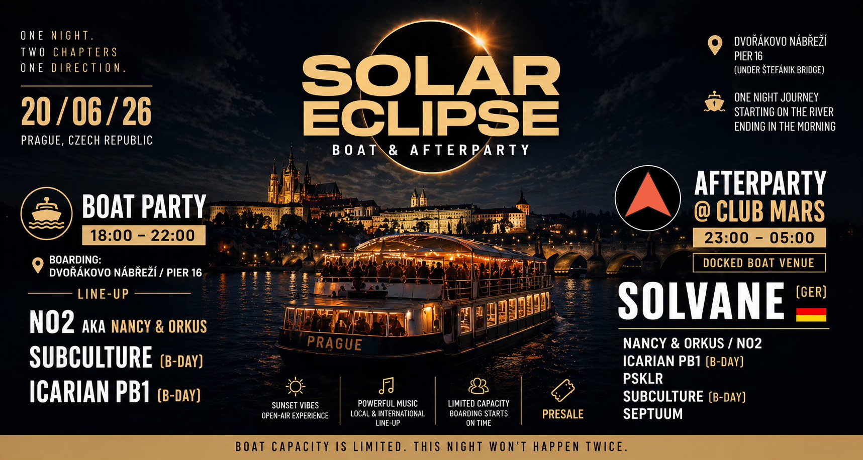 🌑🚤 SOLAR ECLIPSE ON BOAT 🌑🚤w/SOLVANE🇩🇪