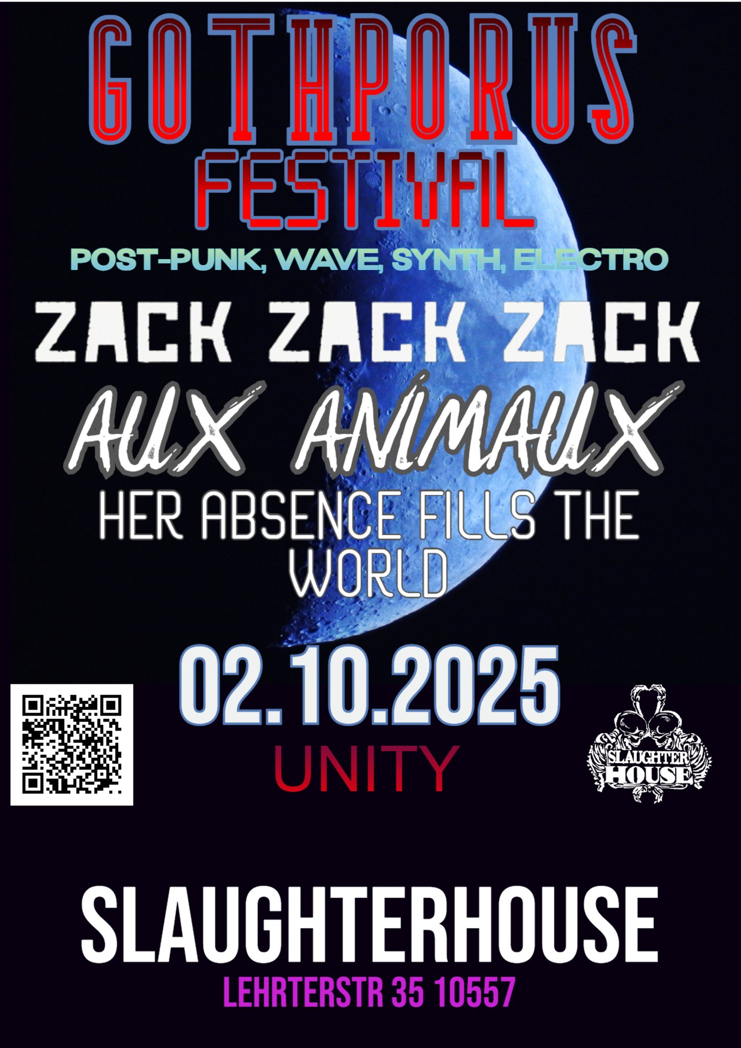 GOTHPORUS FESTIVAL 1: Live: ZACKZACKZACK, AUX ANIMAUX, HAFTW and more.