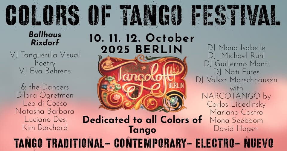 COLORS OF TANGO FESTIVAL 2025⚜️ by Tangoloft Berlin