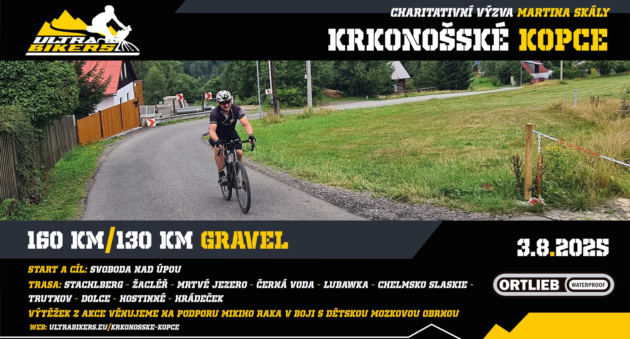 KRKONOŠSKÉ KOPCE - 160 / 130km výzva Poháru UB pro gravely