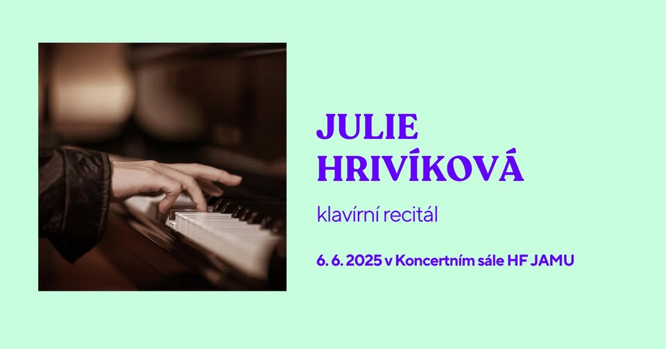Klavírní recitál – Julie Hrivíková