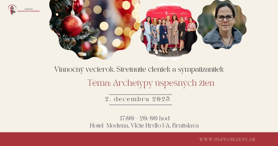 Vianočný večierok podnikateliek a manažérok