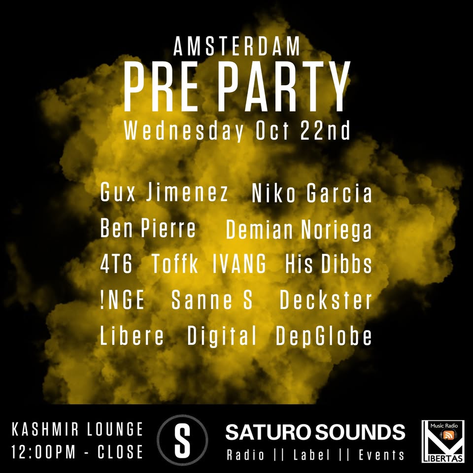 Saturo Sounds & Libertas Music Present a Pre-Party at Kashmir Lounge