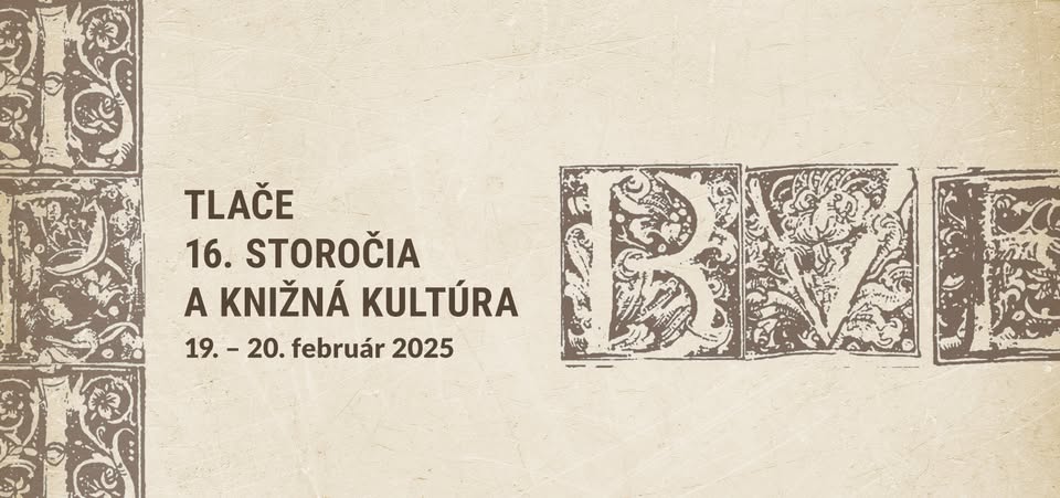 Tlače 16. storočia a knižná kultúra