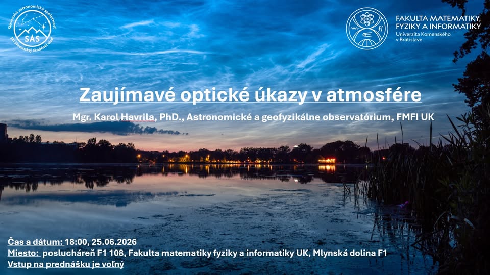 OBNOVUJEME! Klub astronómov - Zaujímavé optické úkazy v atmosfére