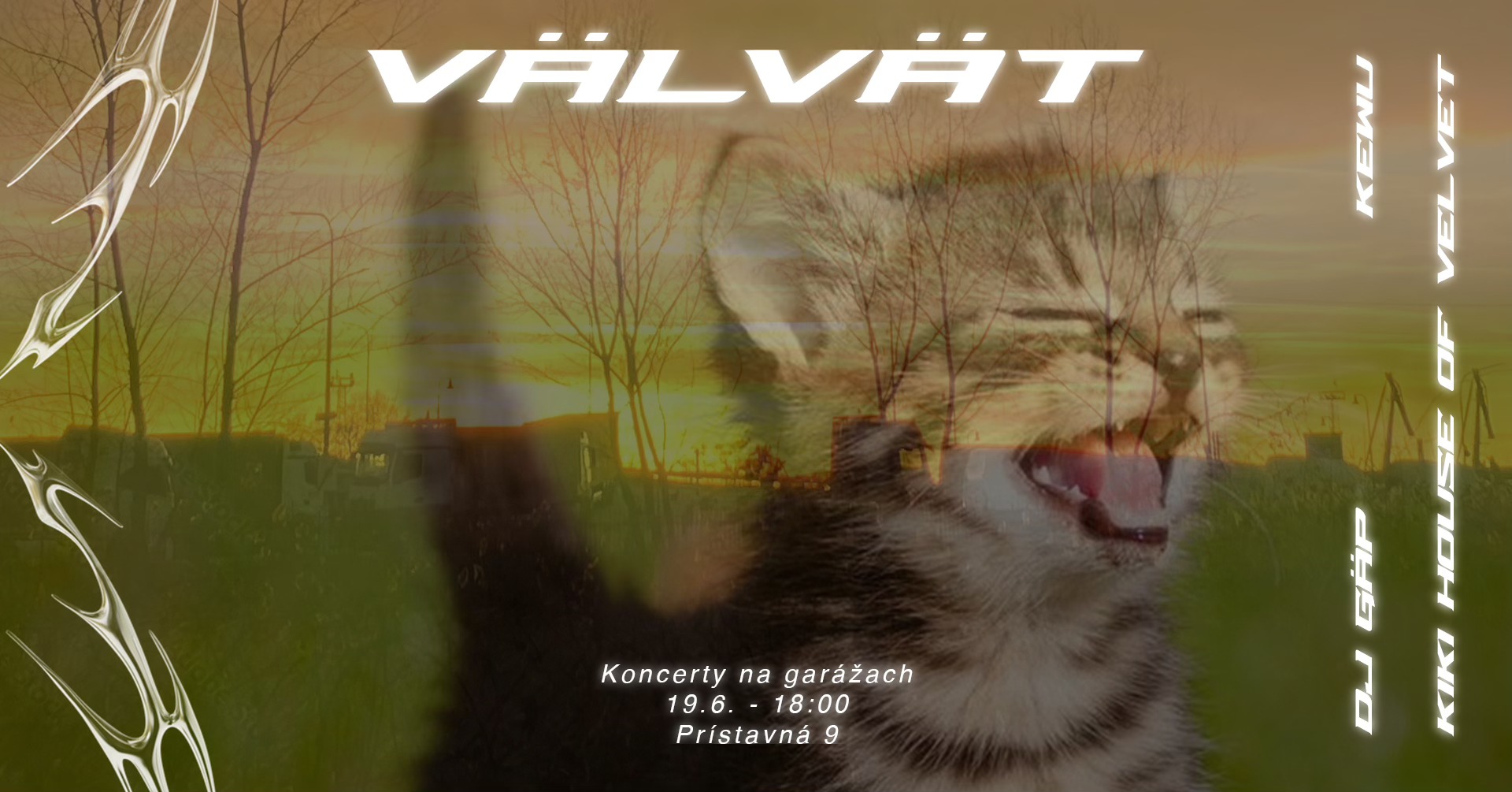 Välvät | Day párty na garážach w DJ GÄP, Kewu, Kiki House of Velvet